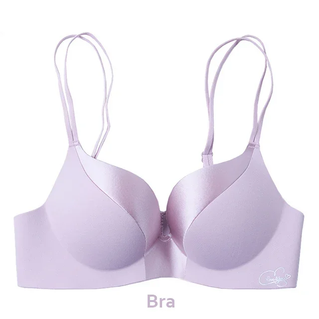 Women Sexy Deep U Bras Push Up Lingerie Seamless Wireless Bralette Comfortable Double Shoulder Straps Brassiere Female