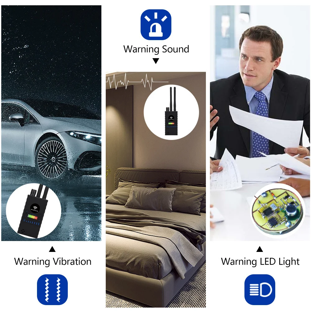 G528B Professionale Wireless RF Signal Finder Anti Candid Camera Detector Wifi GPS Tracker Finder GSM Audio Bug Device Scanner