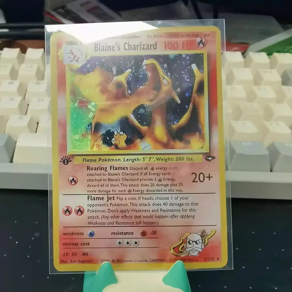 لتقوم بها بنفسك 5 قطعة Charizard احباط بطاقة PKM بطاقة حوش الجيب PTCG لعبة التجارة واحدة احباط جمع بطاقات الأولاد اللعب الهدايا #3