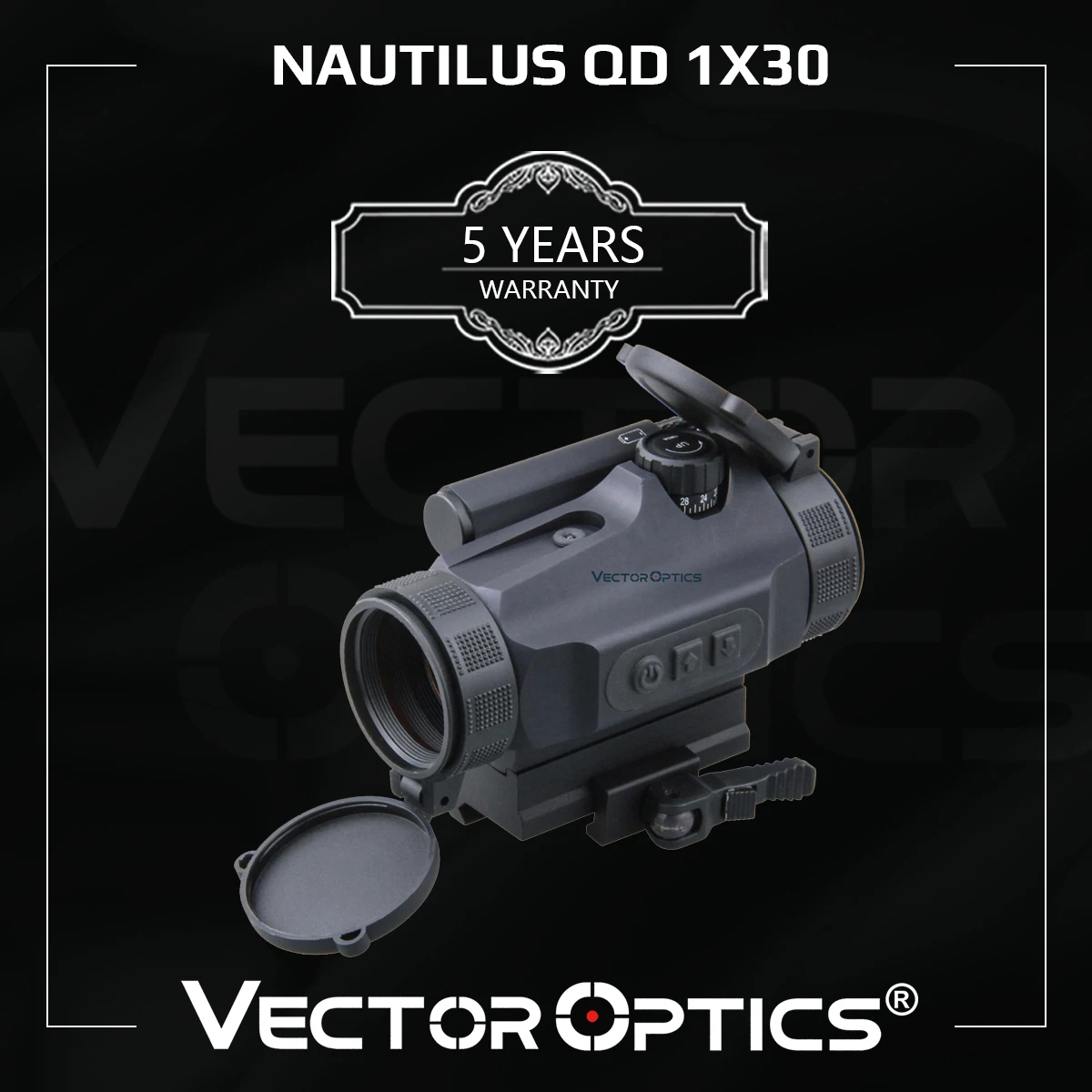 Vector Optics Nautilus GenII QD 1x30 Red Dot Reflex Sight Scope 3 MOA With Auto Light Sense For Hunting AK47 AR 15 9mm