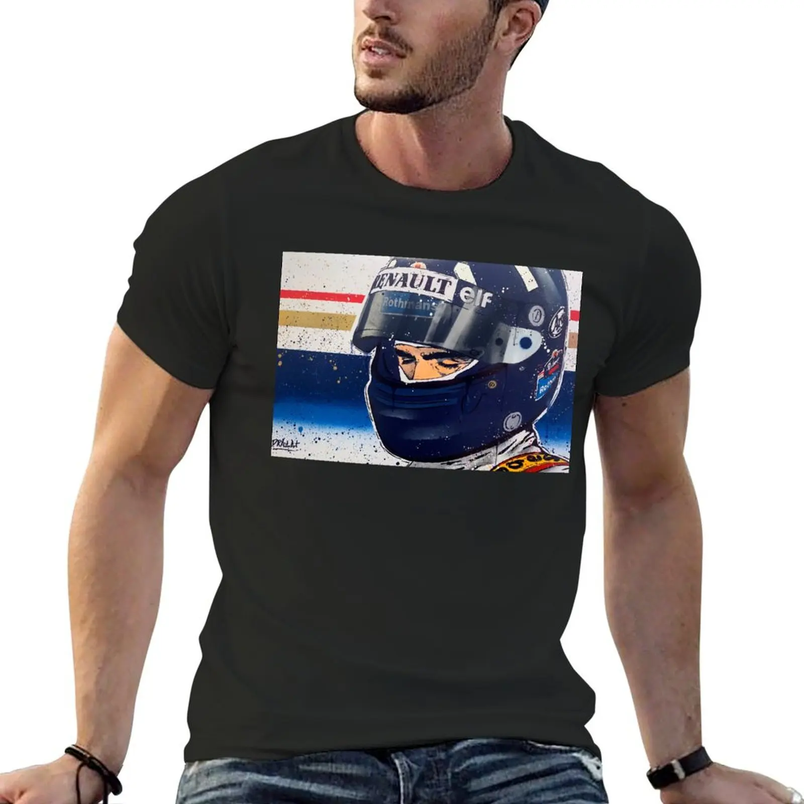 

Damon Hill - Williams F1 graffiti painting by DRAutoArt T-Shirt cheap stuff heavyweights graphic shirts customizeds T-shirt men