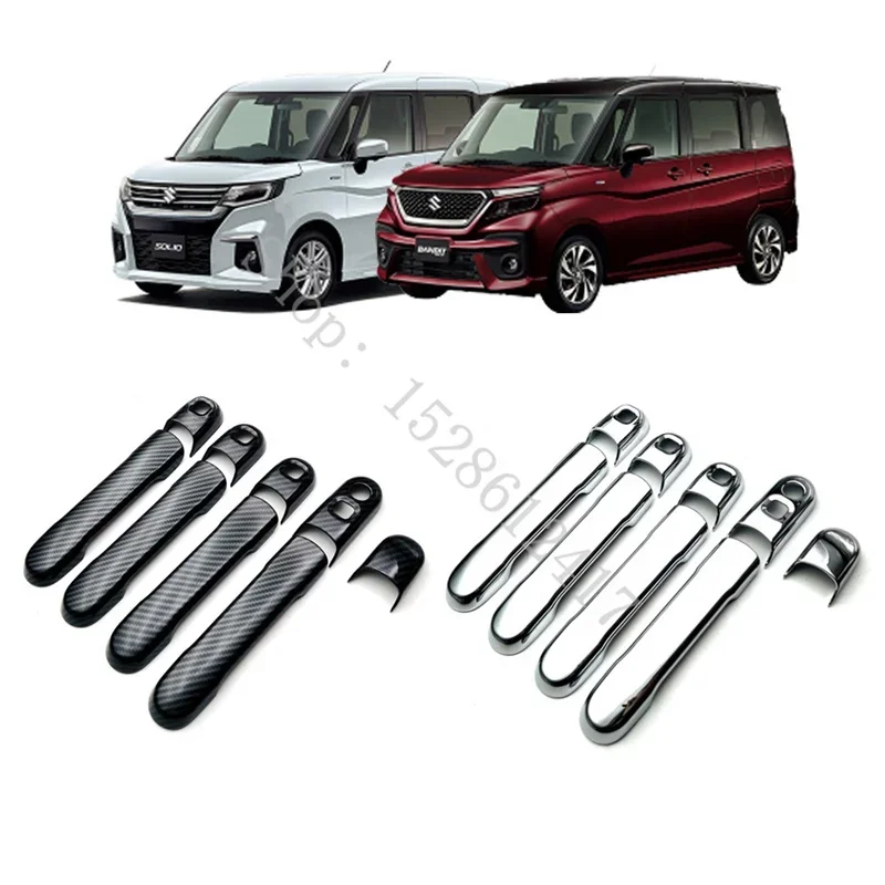 

Хромированная Защитная крышка для дверной ручки Suzuki Solio/Solio Bandit 2021 2022 2023 ABS, защитное покрытие, накладка, ручка, автомобильные аксессуары