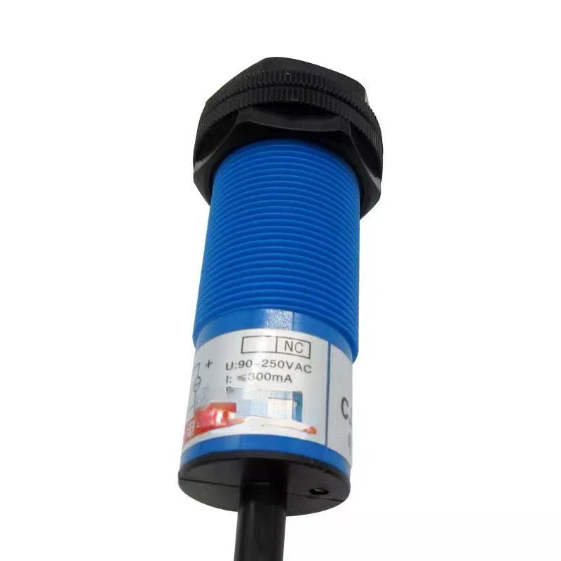 Capacitive proximity switch CJM30-10A2-S material level sensor AC two-wire normally closed 220V material line probe.