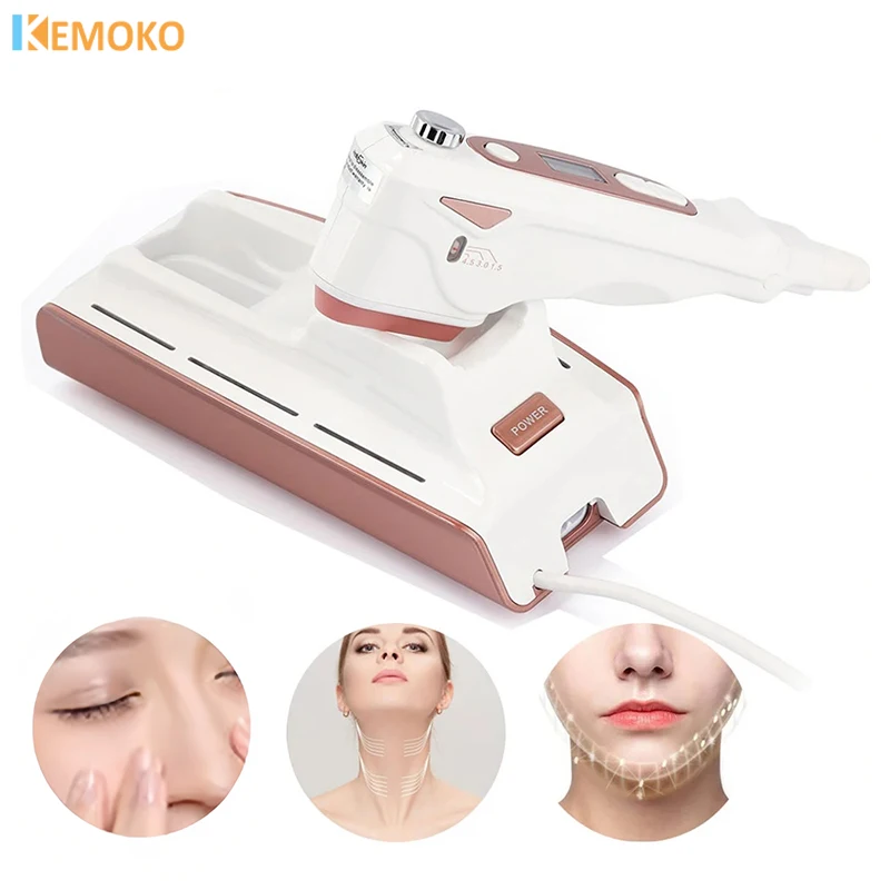 Máquina de belleza enfocada, Mini terapia Hifu, estiramiento de la piel, levantamiento Facial, dispositivo de blanqueamiento de la piel delicado, antiarrugas y envejecimiento