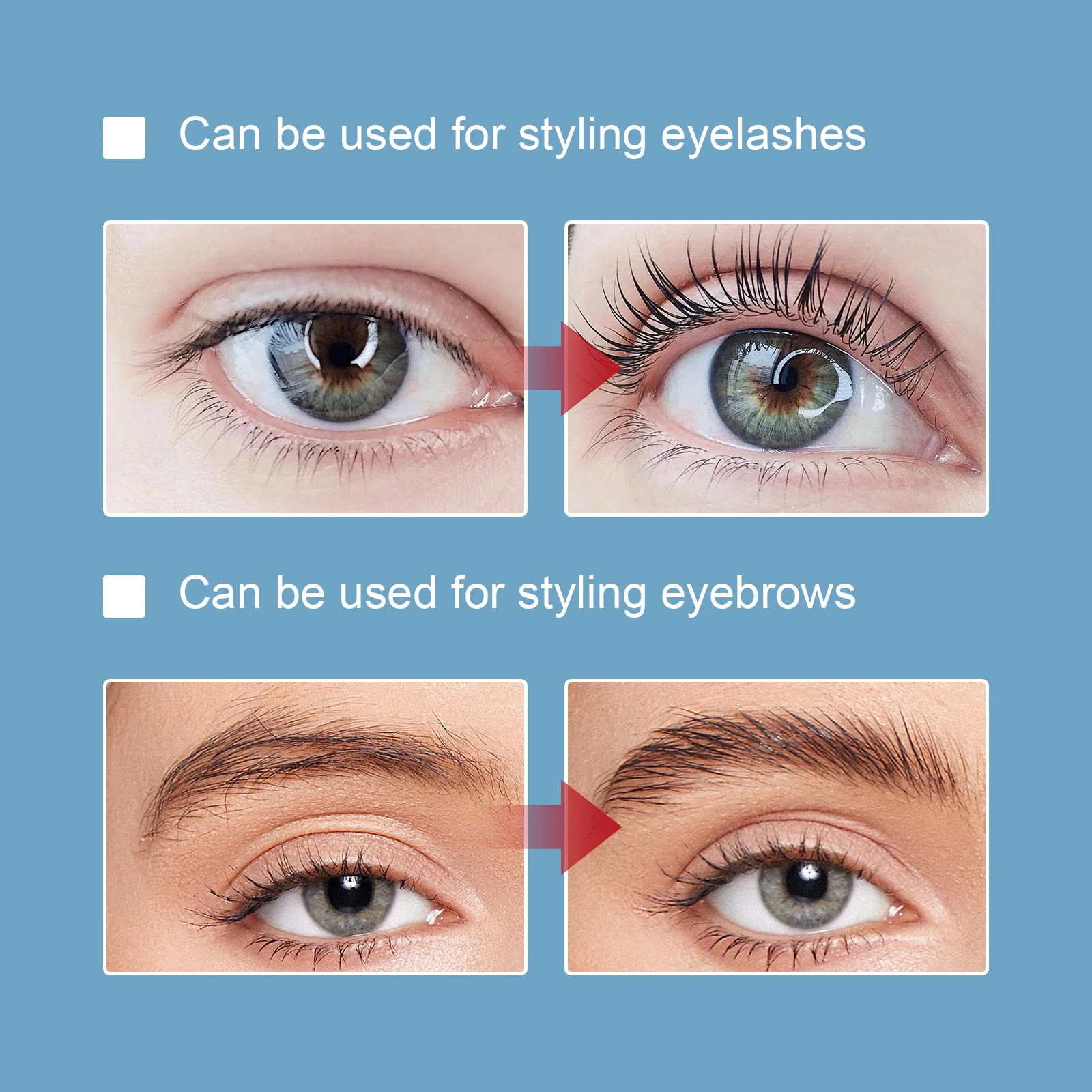 غراء تمديد الرموش - إضافة استخلاص نباتي، سهل الإزالة بالماء الدافئ، يجف بسرعة ونخفضة الرائحة مناسبة للرموش