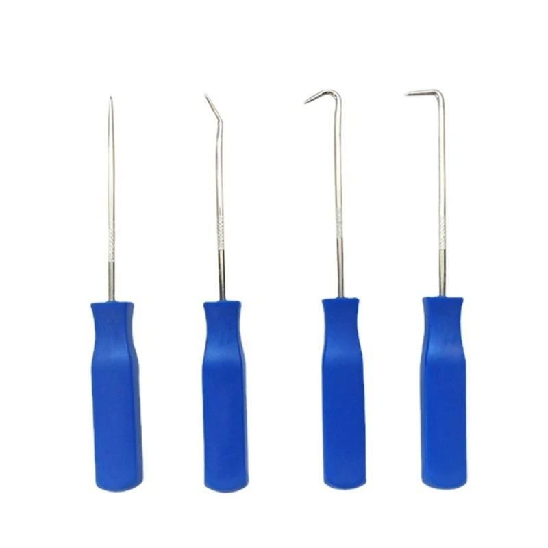 

4pcs Engine & Transmission Oil Seal Hook with Comfortable Grip Portable Auto Repair for Professional & Home Repairs