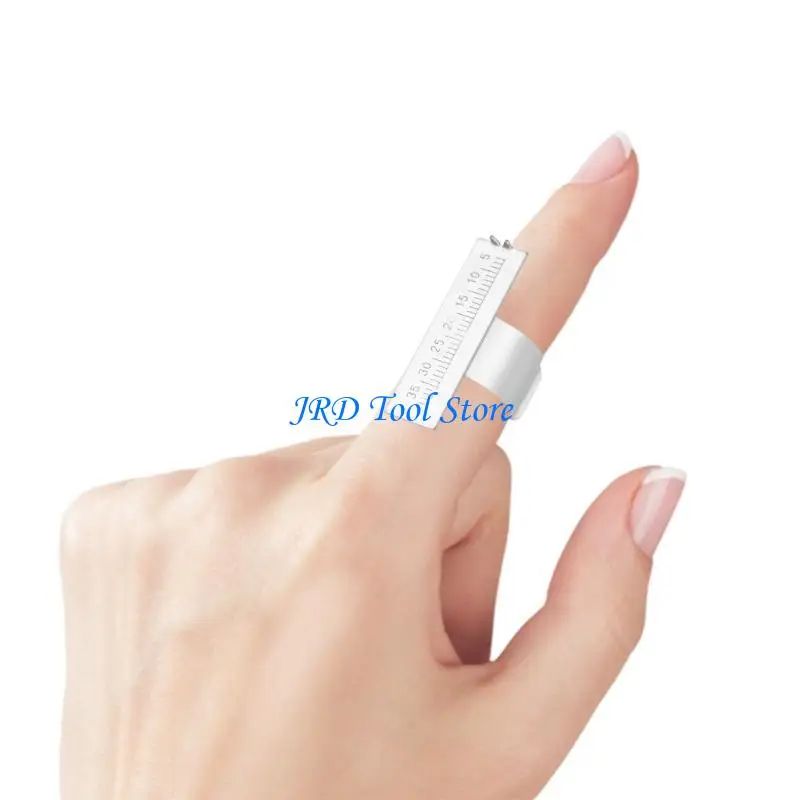 A2UD Dental Endodontic Ruler, Stainless Finger Rings Accurate Easy Measurement for Precise Measurement of Root Canals Files