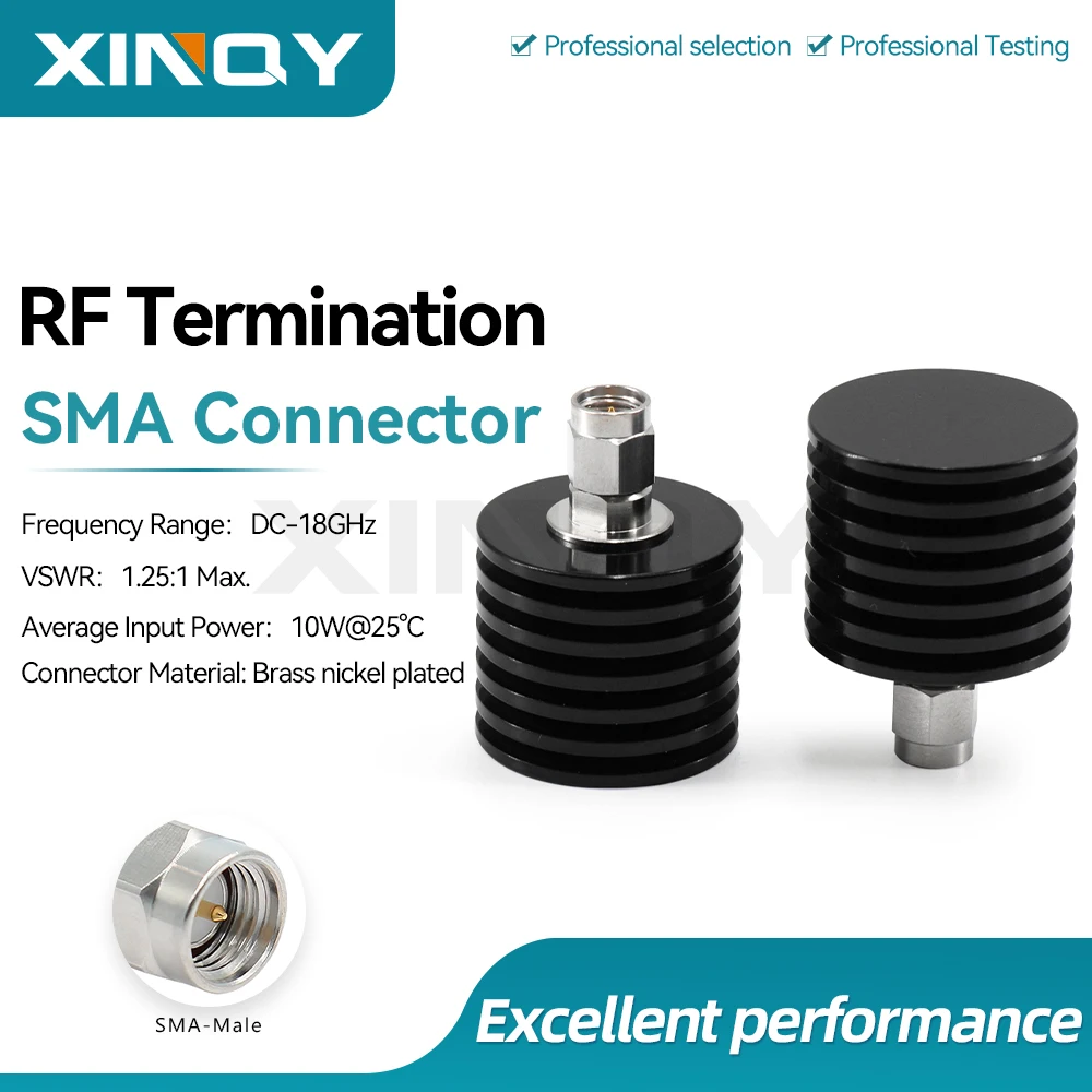 XINQY RF Coaxial Load, DC-18GHz, 10W, SMA Male Coaxial Test Plug / Short Circuit