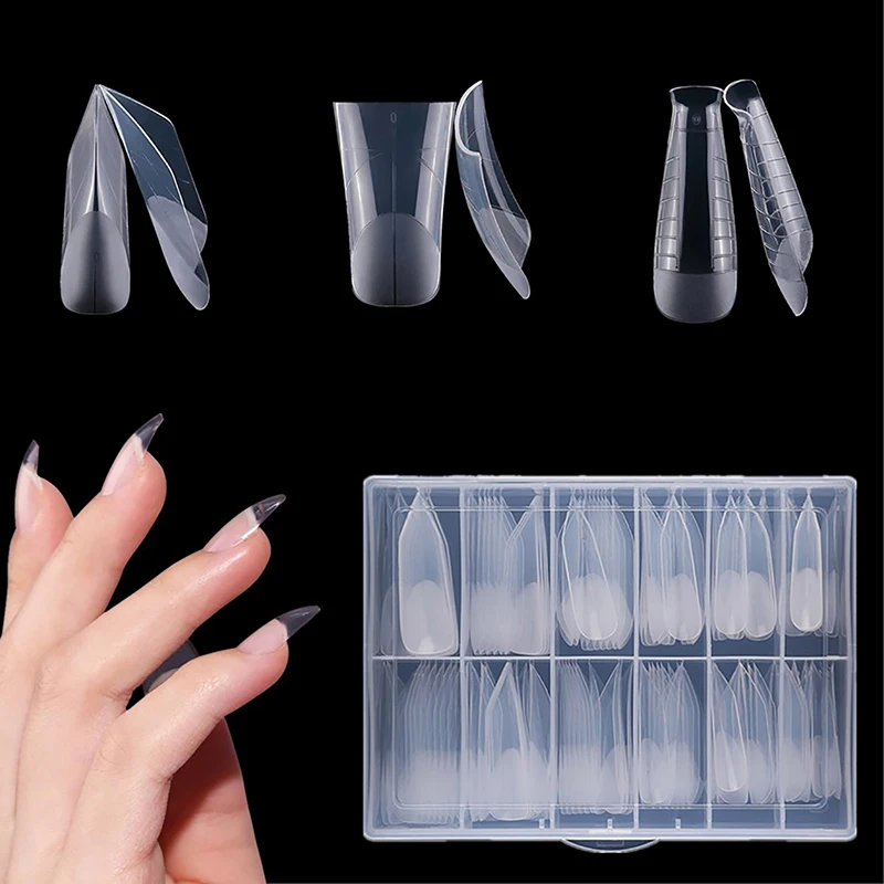 

120 Extended Armor Tablets Crystal Extended Pyramid Duckbill Scale Frosted Paper Extended Nail Mold Nail Salon DIY Accessories