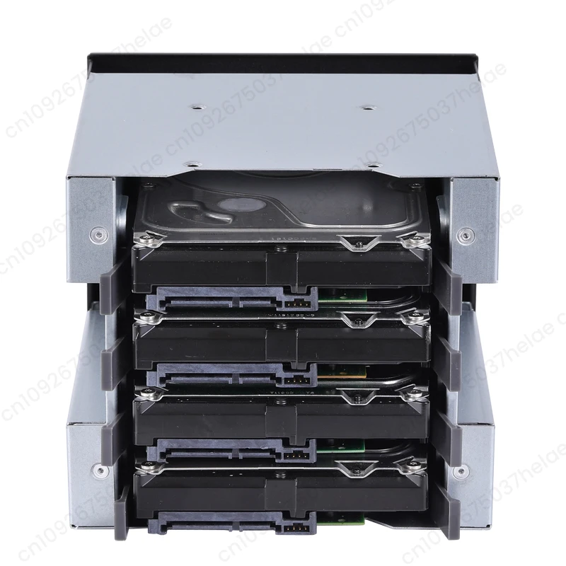 HY-4-bit hard drive cage chassis 3 optical drive slots converted to 4 3.5-inch expansion hard drive rack box 12CM fan