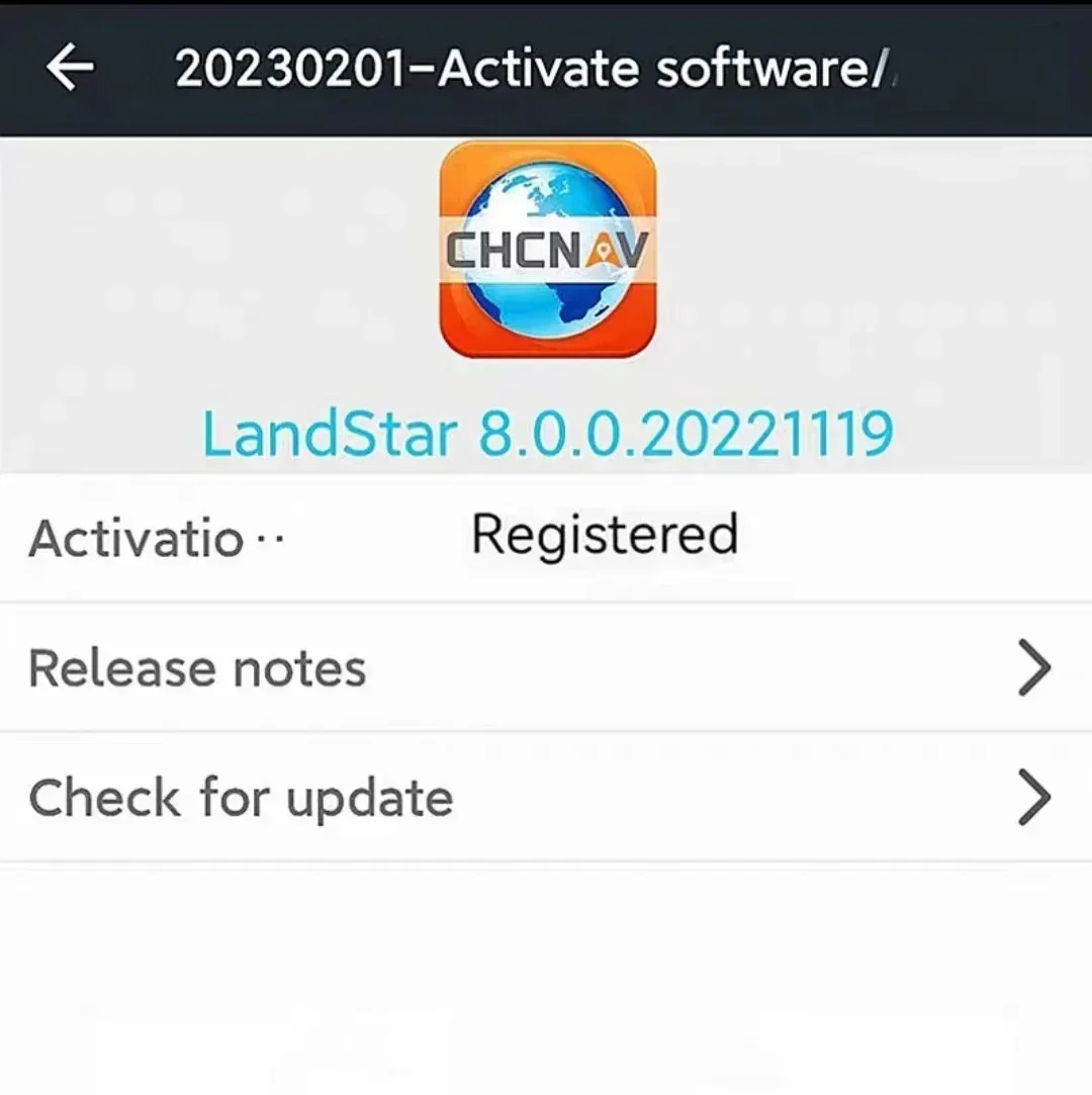 CHC Software Landstar8 Android 8.0 Version for RTK GNSS Surveying