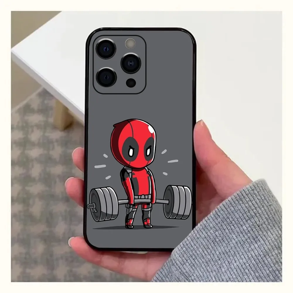 Gym Fitness Bodybuilding Phone Case For Apple iPhone 15,14,13,12,11,Pro,X,XS,Max,XR,Plus,Mini Soft Black Cover