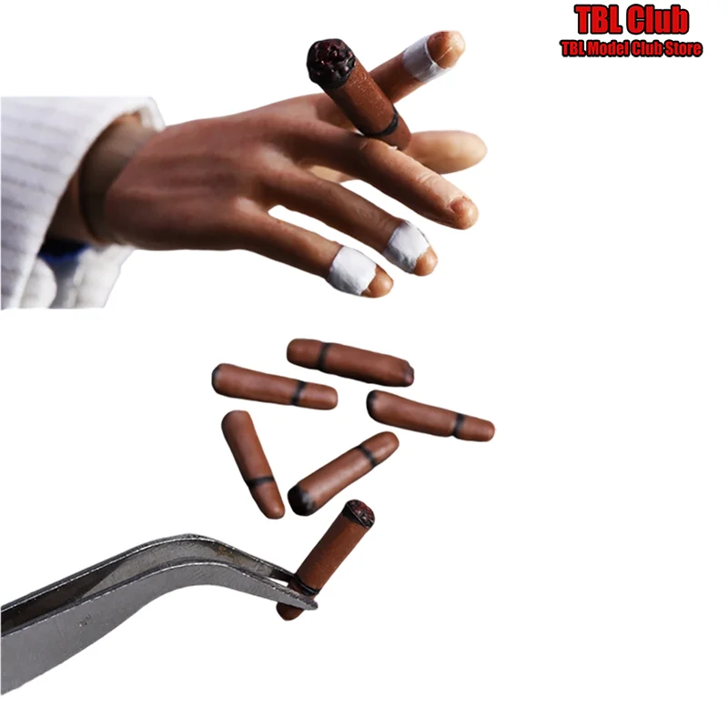 Mini acessório masculino em escala 1/6, brinquedos, modelo de charuto, filme, boneca de tv, ornamento, decoração para figura de ação de 12 polegadas, adereços de cena de soldado