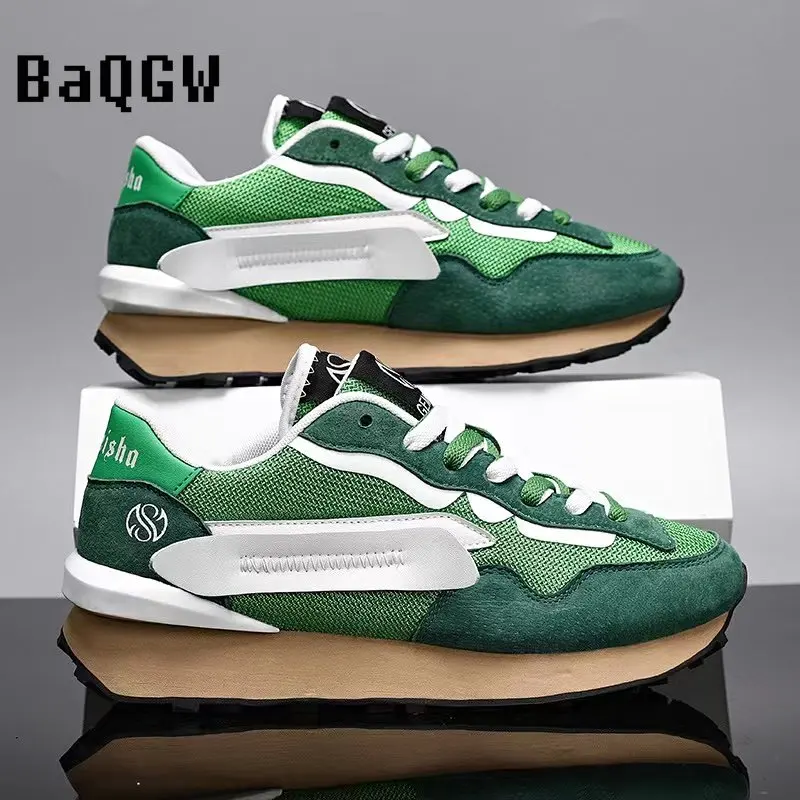 

Casual Chunky Sneakers Tenis Luxury Running Shoes Trainer Race Mesh Breathable Shoes Fashion Increased Thick Platform Men Shoes