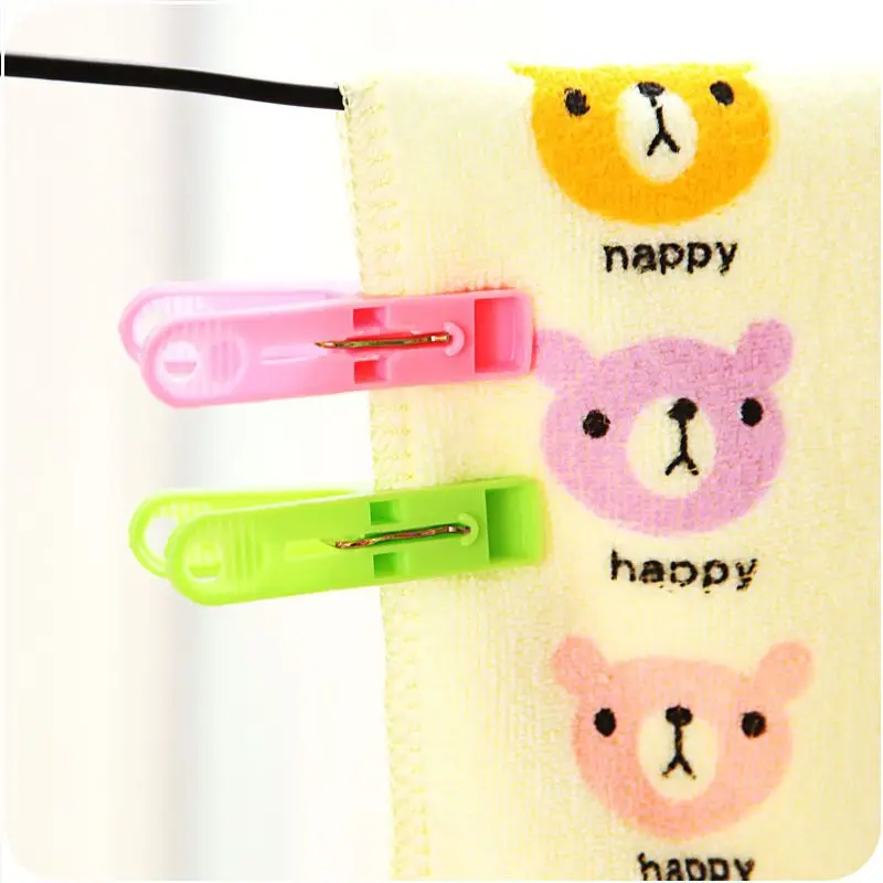 20/40Pcs Clothes Pegs Strong Windproof Laundry Clothespins Plastic Clothes Clip Hangers for Underwear Socks Drying Stand Holder