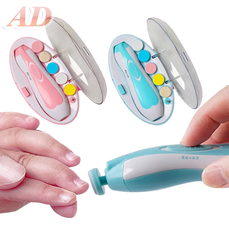 Electric nail sharpener for young babies, available in pink and blue, safer and more reassuring, pet nail sharpener