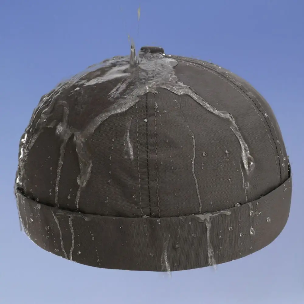 قبعة عصرية سريعة الجفاف بدون إطار شبكية مقاومة للماء قبعة دوكر قابلة للتعديل بلون سادة قبعة صغيرة للاستخدام في الهواء الطلق يوميًا