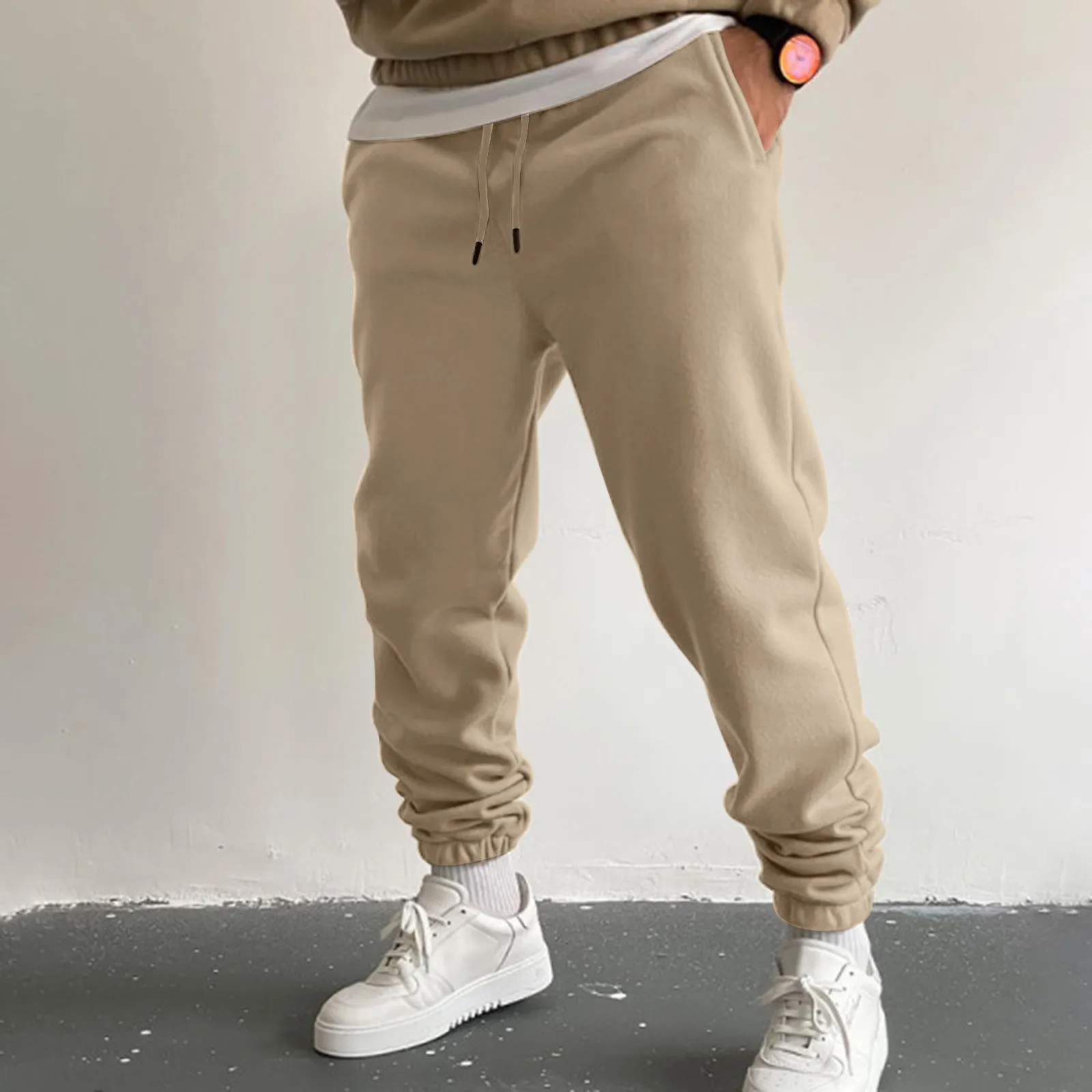 Man Pants Sportswear Solid Color Sweatpants White Tracksuit Luxury Y2k Trousers Straight Joggers Gym Summer Big Size Pantalones