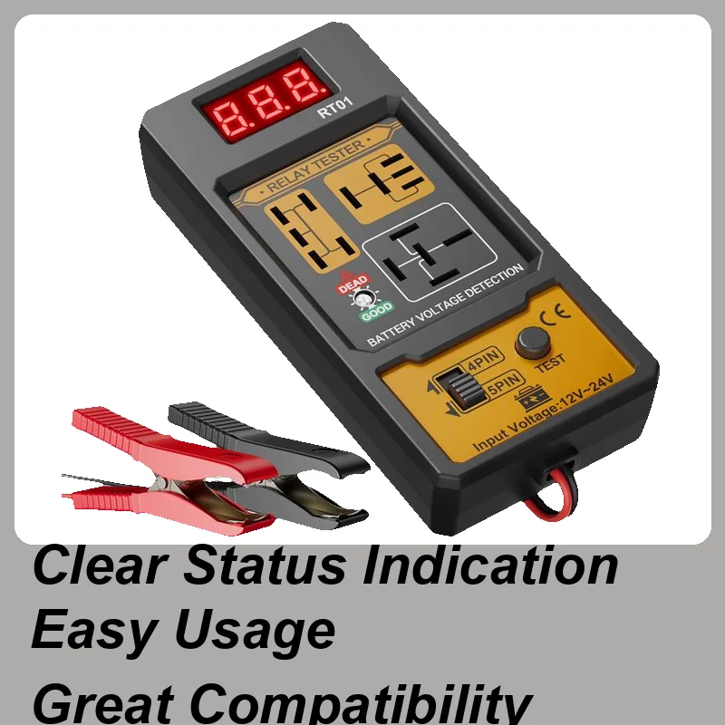 

Battery Tester Automotive Digital Auto Battery Analyzer Diagnostic Professional 12V/24V Scanner For Motorcycle Road Trip Truck