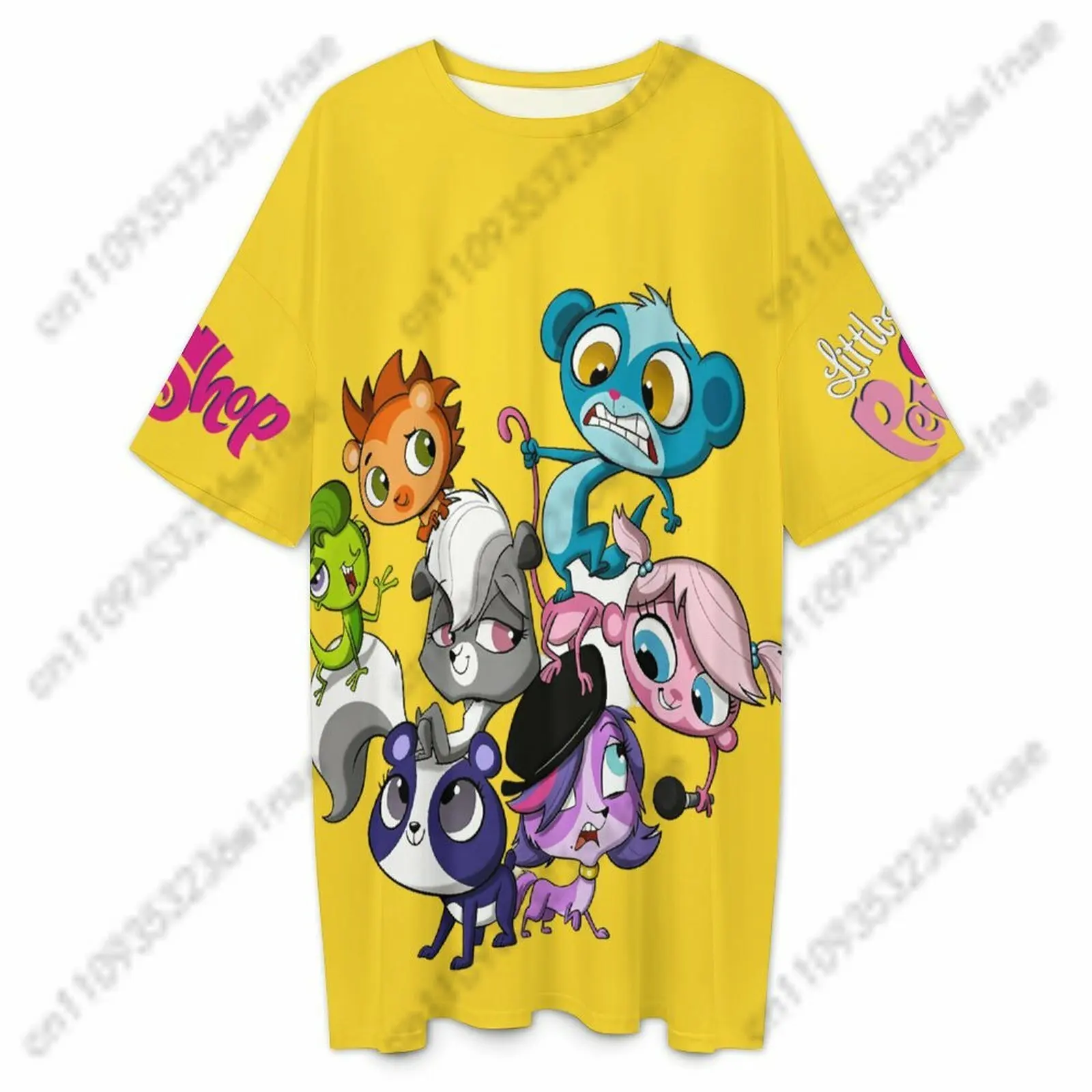 

My Little Pony Pajamas Women's Short-sleeved Nightwear Personalized Softness Comfort Nightclothes Customize Nightshirt