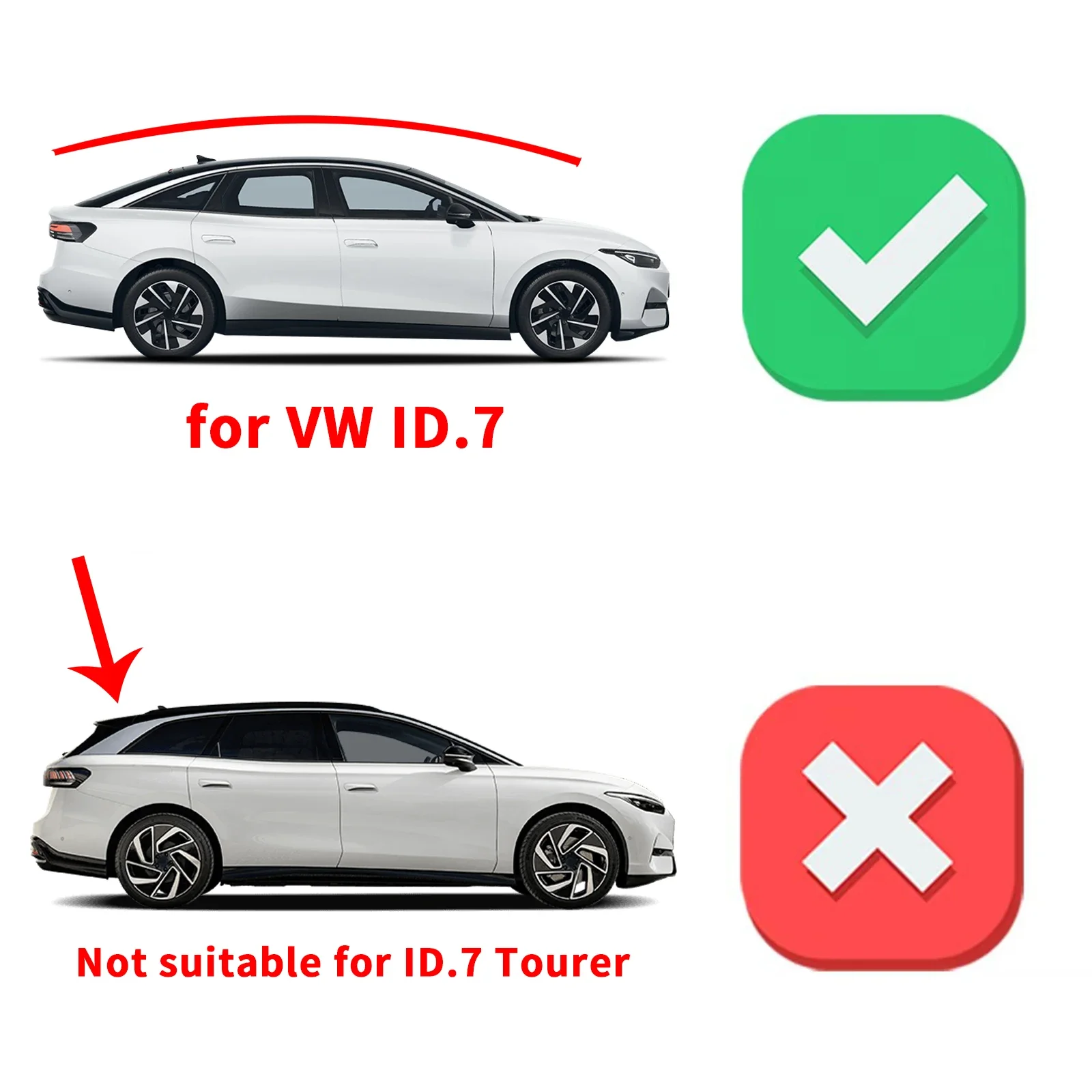 for VW ID.7 ID7 ID 7 2024 2025 2026 LHD Waterproof 3D TPE Floor & Trunk Mats, Perfect Fit Odorless Car Accessories
