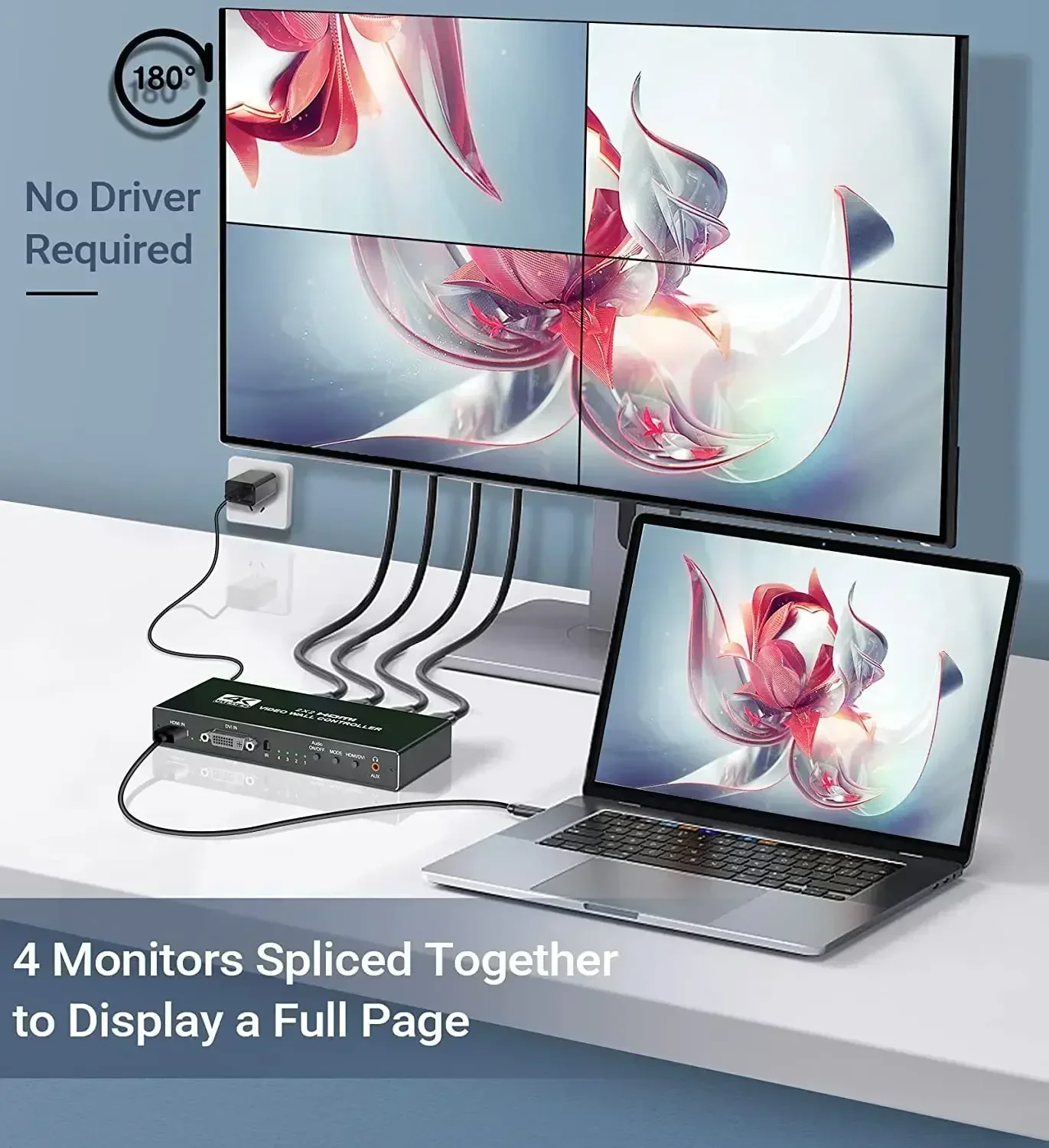 4K HDMI الفيديو الجدار تحكم 2x2 HDMI DVI معالج الفيديو الجدار 1X2 1X4 1X3 2X1 3x1 4X1 معالج متعدد الشاشات 2 3 4 TV Splicer