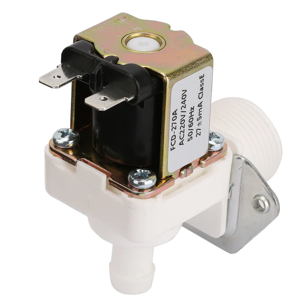 Solenoid Valve AC 220V Normally Closed Type Easy To Assemble Solenoid Valve Part Compact Lightweight Tight Fit for Replacement