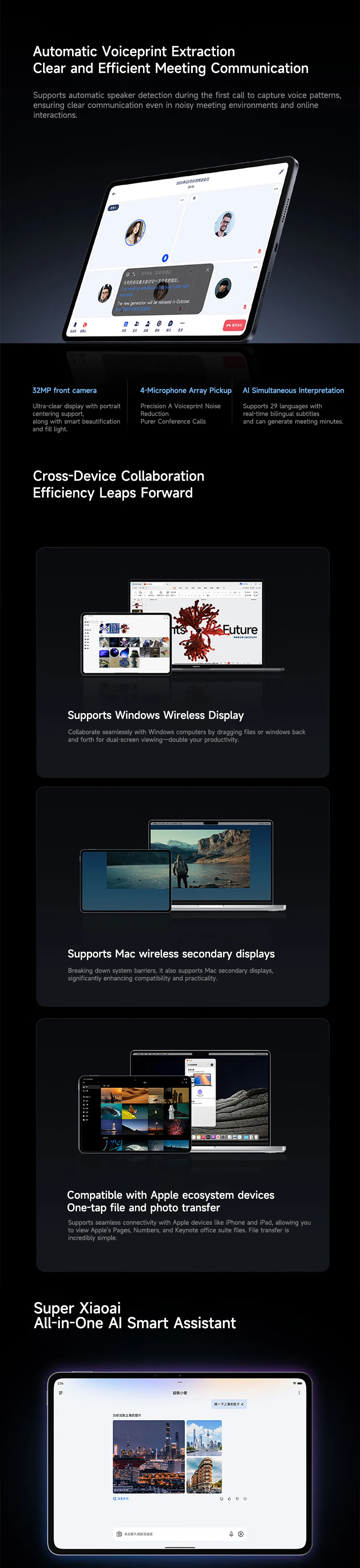2025 Xiaomi Pad 8 Pro Tablet 11.2"144Hz 3.2K Snapdragon 8 Elite HyperOS 3 9200mAh 67W Fast Charge 50MP+32MP Tablet PC