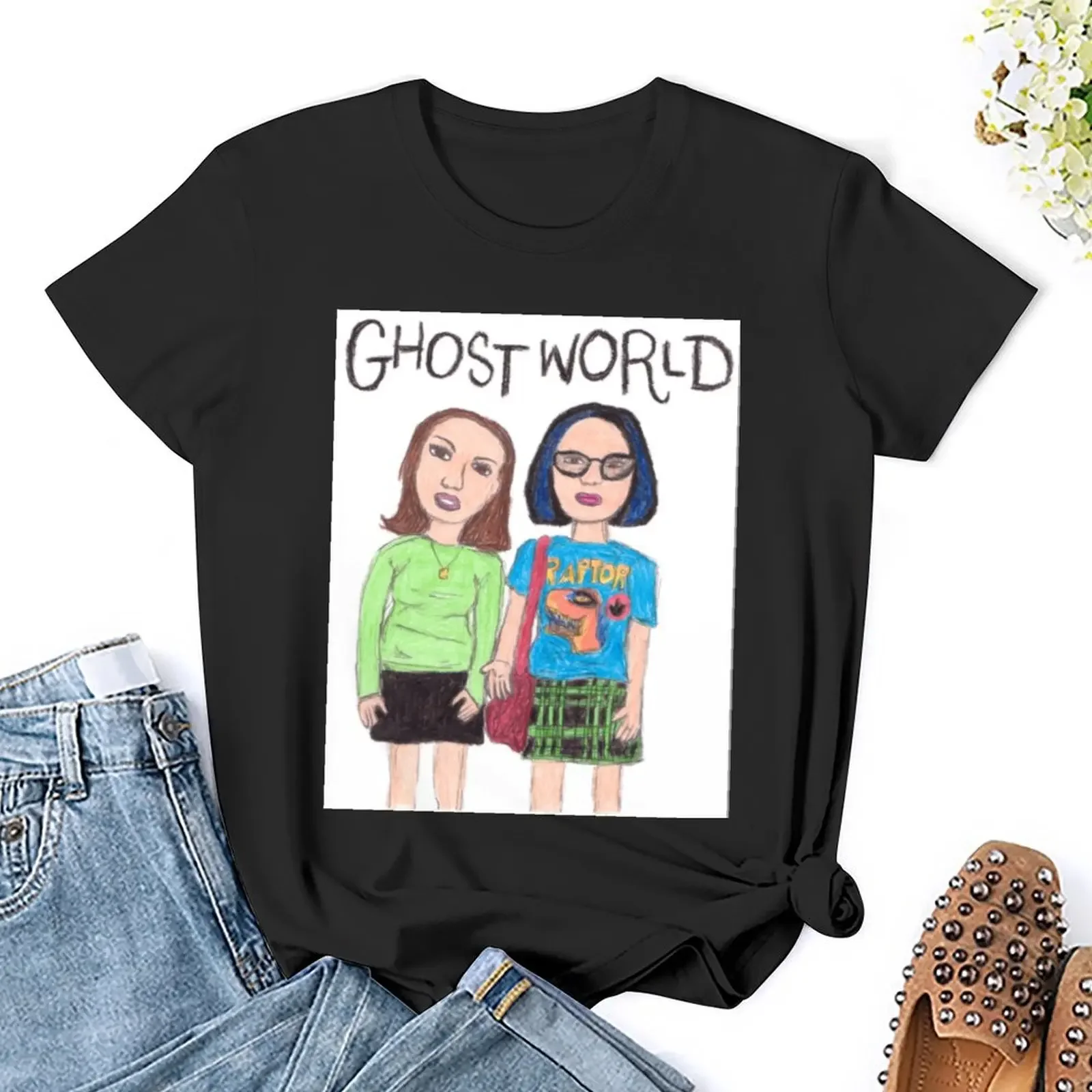 Koszulka Ode to Ghost World ubrania damskie letnie topy Damskie koszulki graficzne