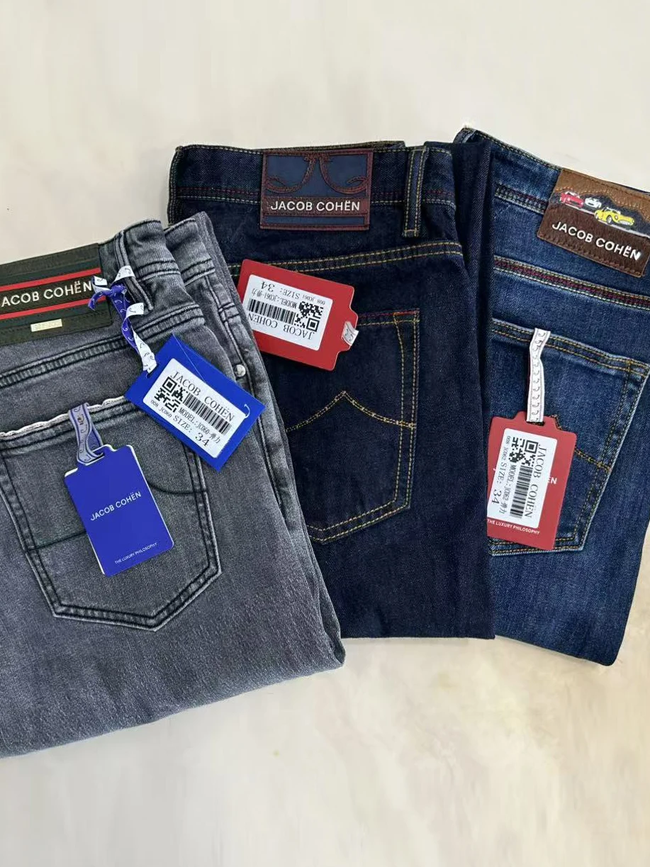 High-Quality Luxury Straight Leg Men's Jeans Casual Comfortable Fit All Seasons Jaob Brand New Fall Winter Collection