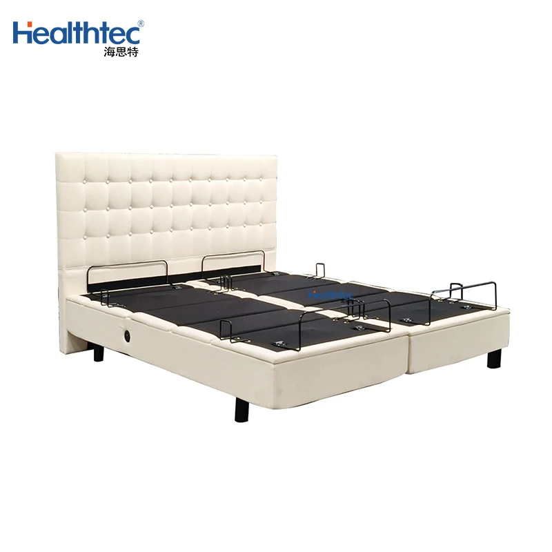 Modern Metal Healthy Deep Sleep Electric Adjustable Smart Bed with Massage Zero Gravity Multi-Position Bed Base Relieve Snoring
