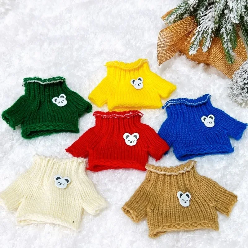 Stehkragenpullover oder Schal oder Mütze für Labubu-Puppen, Weihnachtsstil, kostenlos passendes Labubu-Kleidungsoutfit