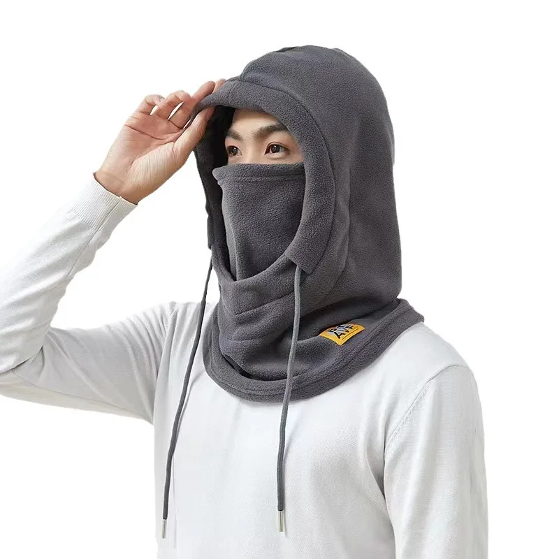 Winterwarme muts met masker en nekwarmer 3-in-1 winddichte bivakmuts voor heren en dames Fietsen Bescherming tegen koud weer