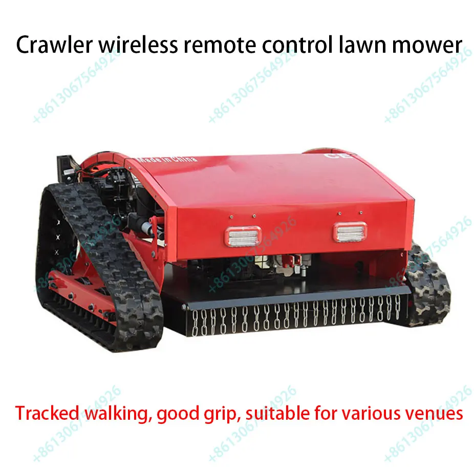 Door to Door Remote Control Lawn Mower Electric Orchard Grass Shredder Tracked Petrol Lawn Mower Garden Landscaping Lawn Weeder