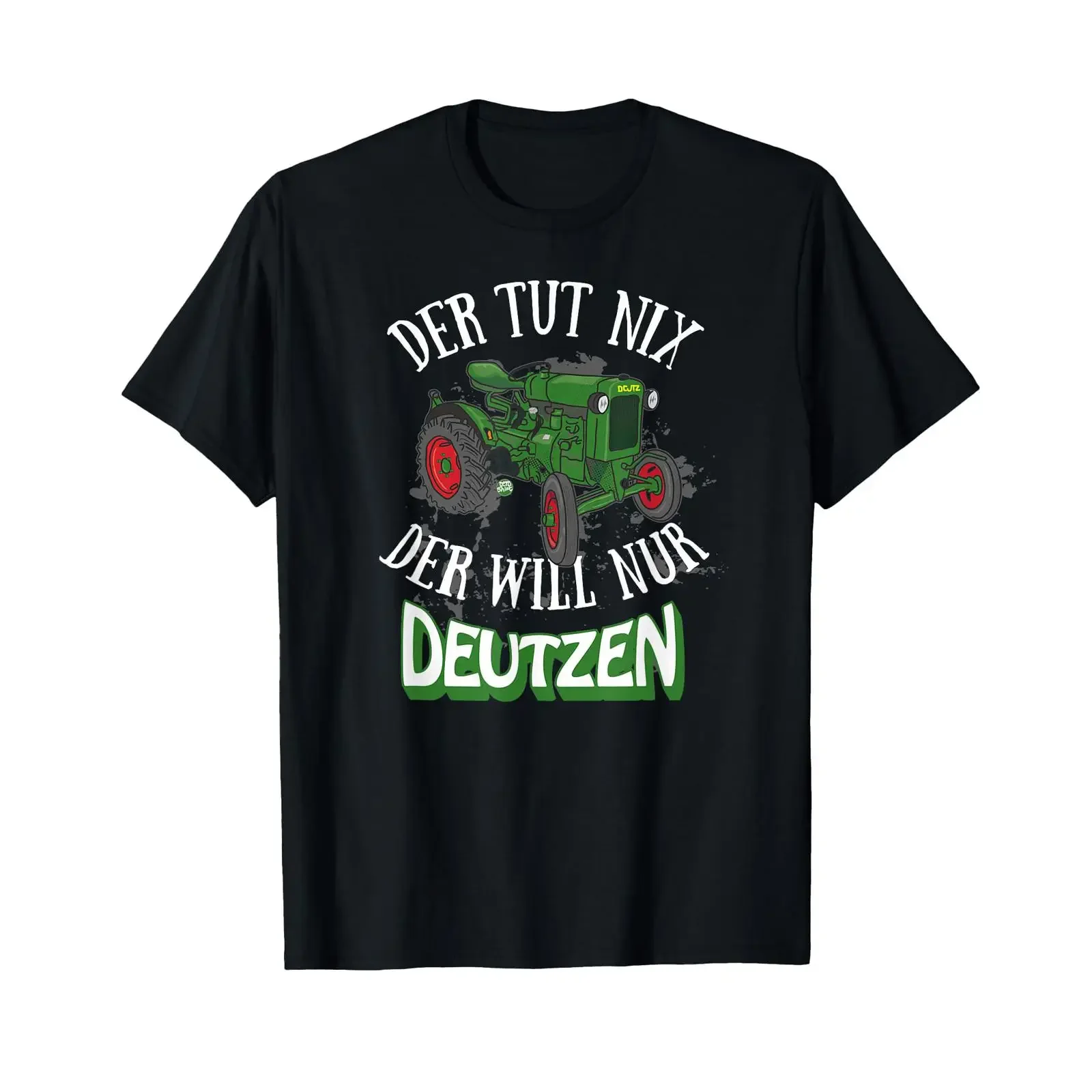 Der Tut Nix Will Nur Deutzen Tractor Farmer vintage Washed graphic Slightly Casual homme Unisex Versatile Comfortable Stylish