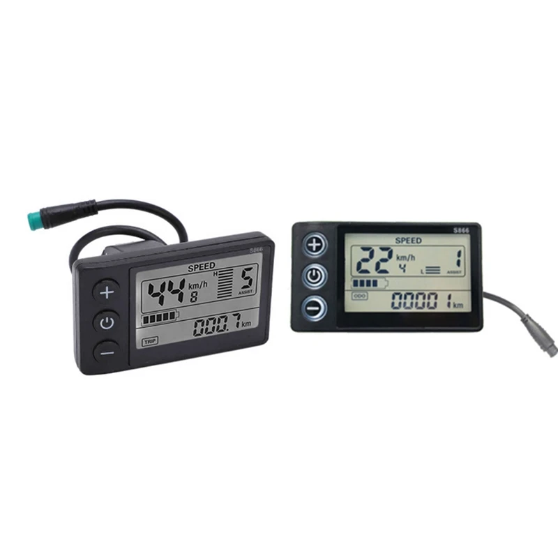 

24V 36V 48V 60V Waterproof LCD Display S866 Controller Panel Dashboard Electric Bike Display For Electric Scooter