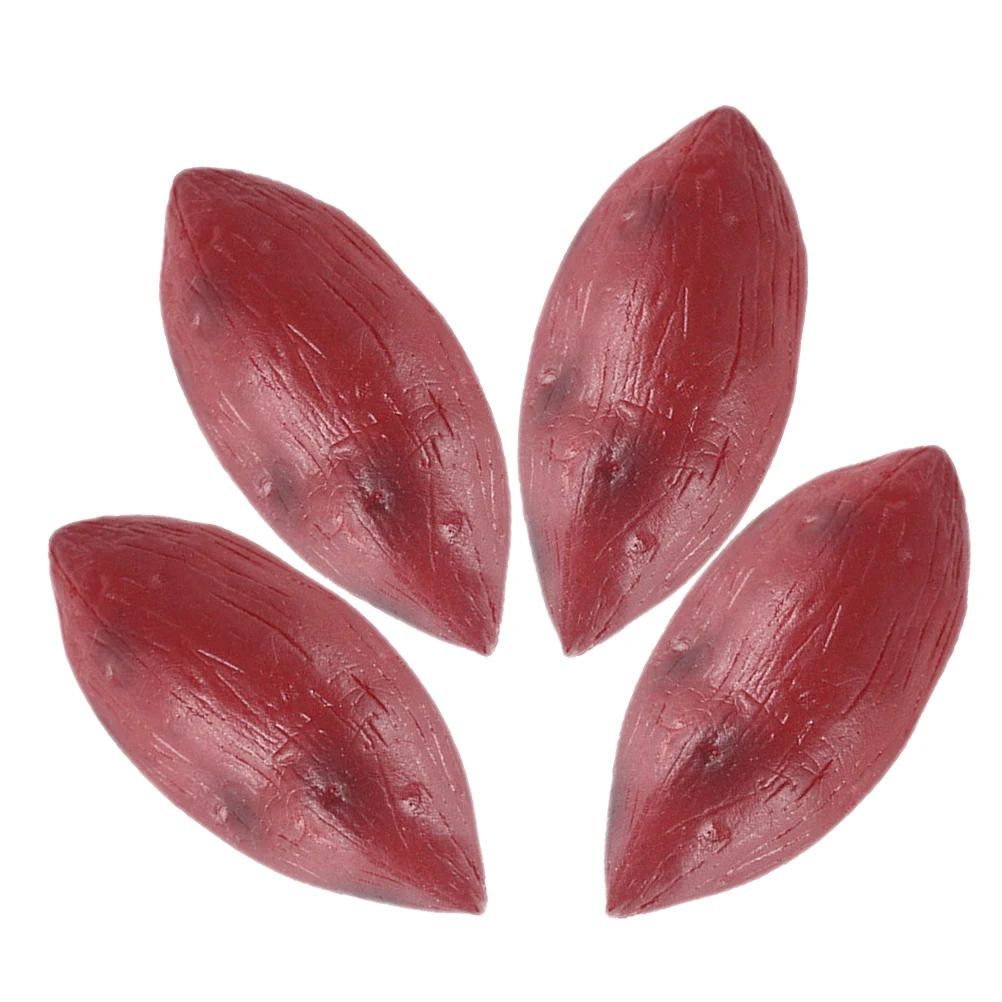 

4pcs Simulated Sweet Potato Resin Artificial Vegetable Decorations for Market Preschool Education Game Film Props Montessori