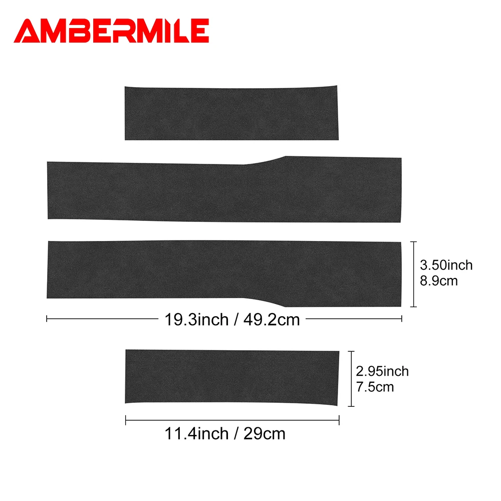 For Mini Countryman U25 2024 2025 4PCS Car Door Sill Stickers Threshold Protector PU Leather Carbon Texture Decals Accessories