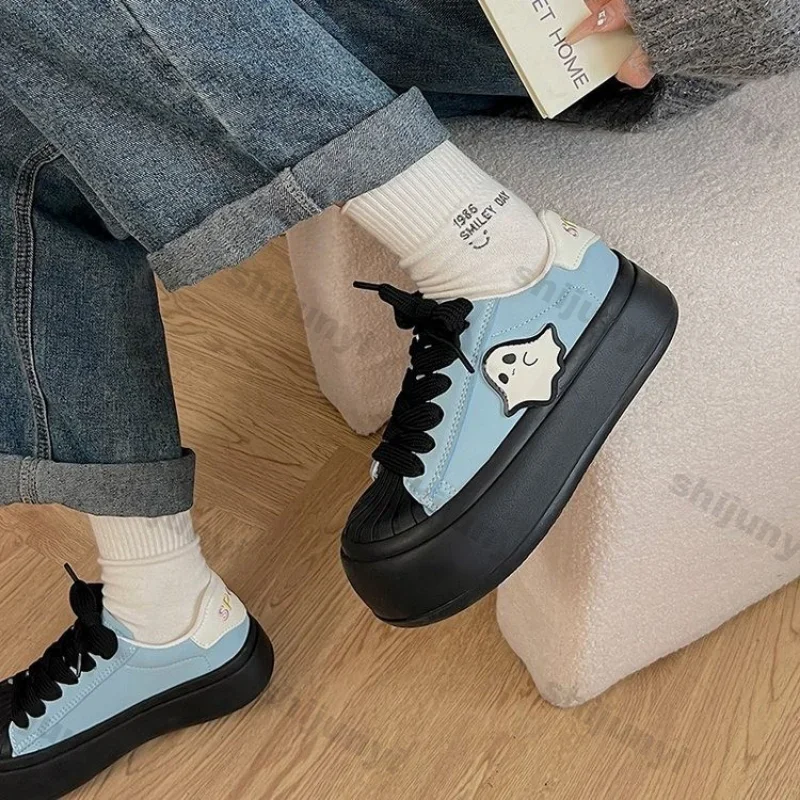 Women\'s Lightweight Platform Sneakers Fashion Design Lace Up Outdoor Sports Shoes for Women Comfortable Non Slip Casual Sneakers