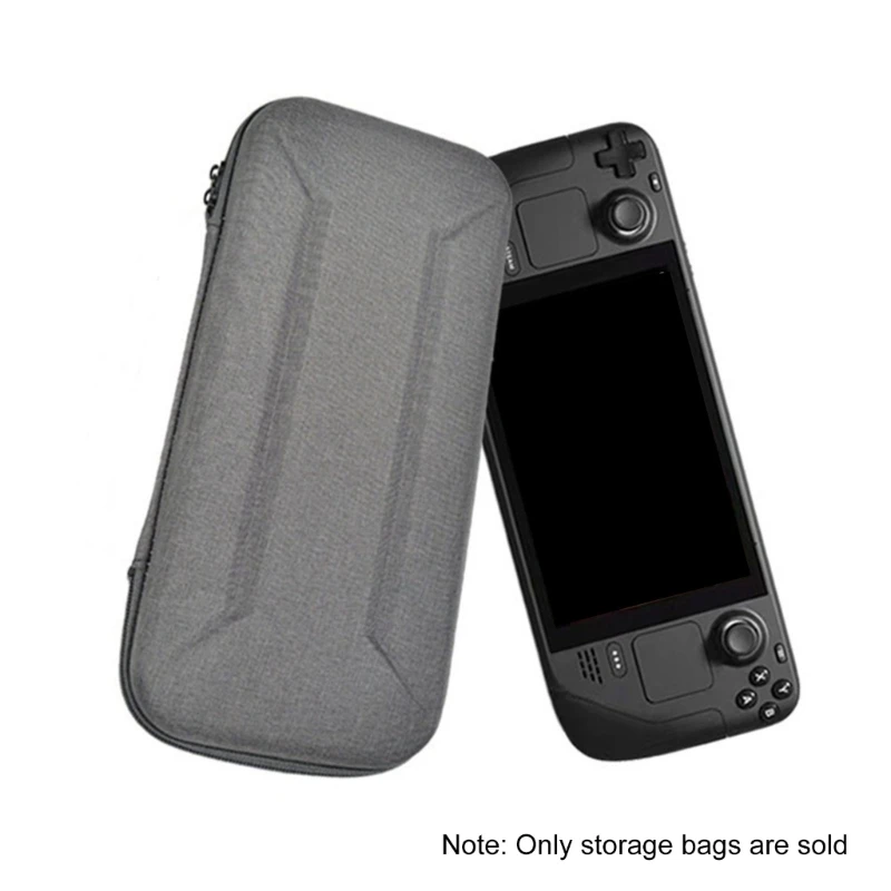 Harte Tasche für Spielkonsole, EVA-Tasche für Steam Deck-Konsole, spritzwassergeschützter Schutz, Tragetasche mit Tasche, kratzfeste Aufbewahrungsbox