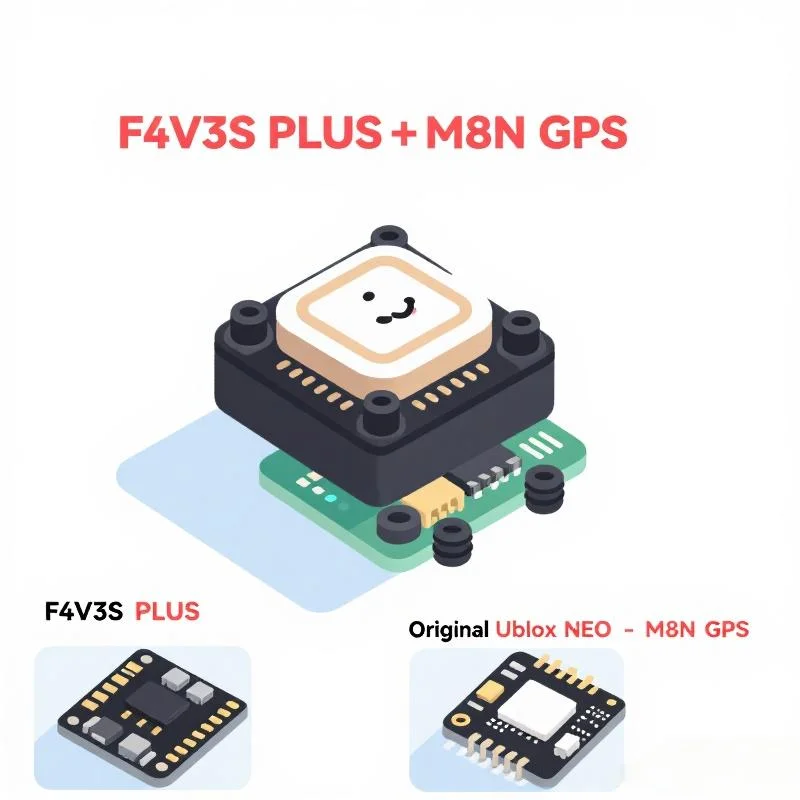 

Rctosky F4V3S PLUS Flight Control M8N GPS Module With QMC5883 Compass QAV250 220 RC Drone FPV Racing Quadcopter Betaflight INAV