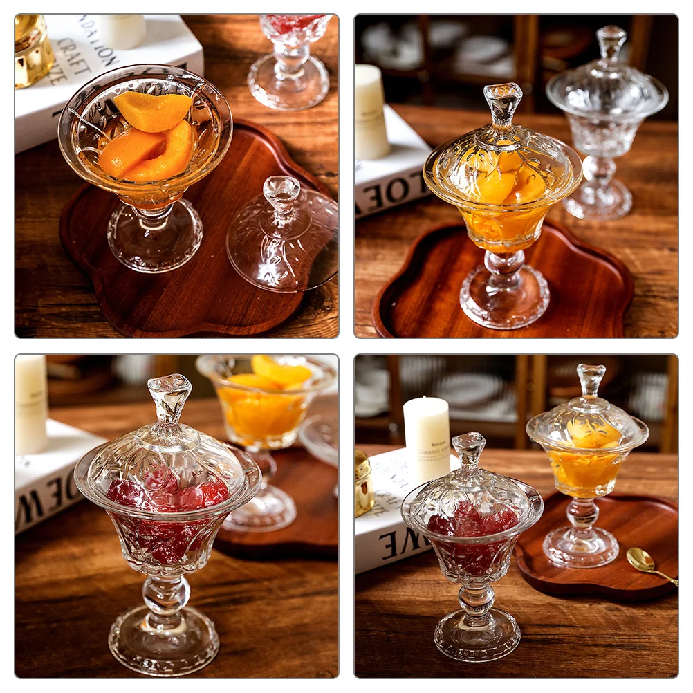 

glass dessert dish glass dessert cup glass ice cream serving bowl footed dessert bowl ice cream accessories