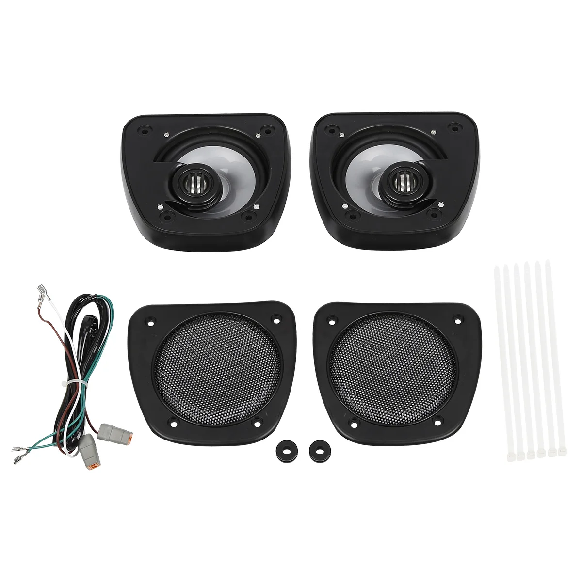 Motorcycle Audio Fairing Lower Speaker Kit For Harley Touring Electra Street Road Glide FLHTC FLHX FLTRX FLHTCUTG 2006-2013