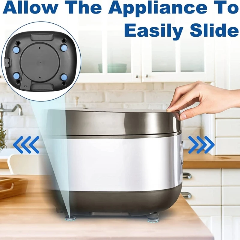 M2EE Conjunto de 20 Móveis Leg Sliders Kitchen Appliance Sliders Almofadas deslizantes adesivas