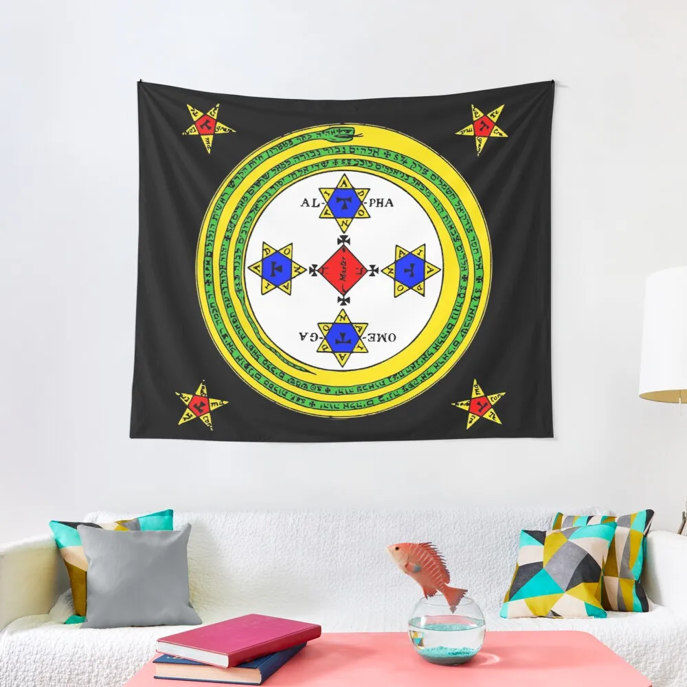 SUMMONING CIRCLE - COLOUR / BLACK Tapestry Home Decoration Accessories Home Decor