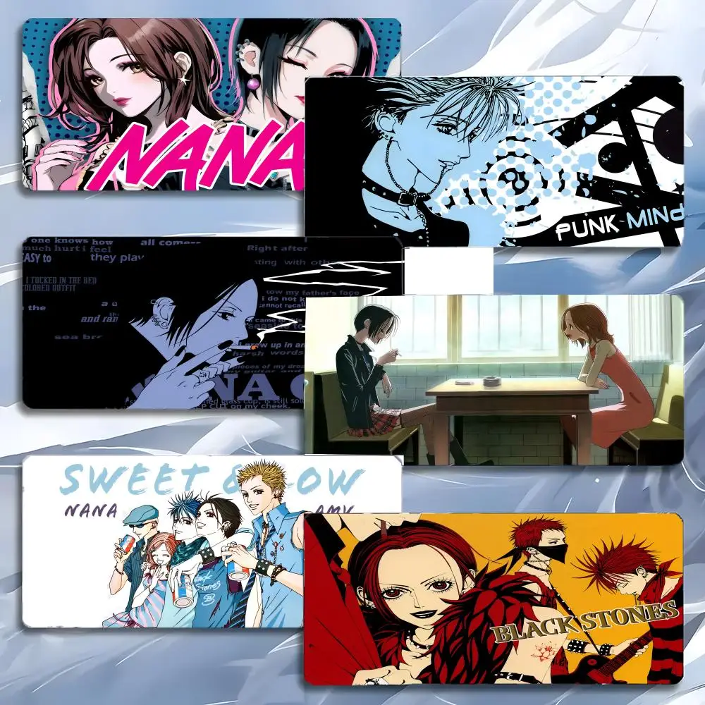 Cool Emotional Anime N-NANA Mouse Pad Mousepad Large Gaming LockEdge Thickened PC Table Desk Mat