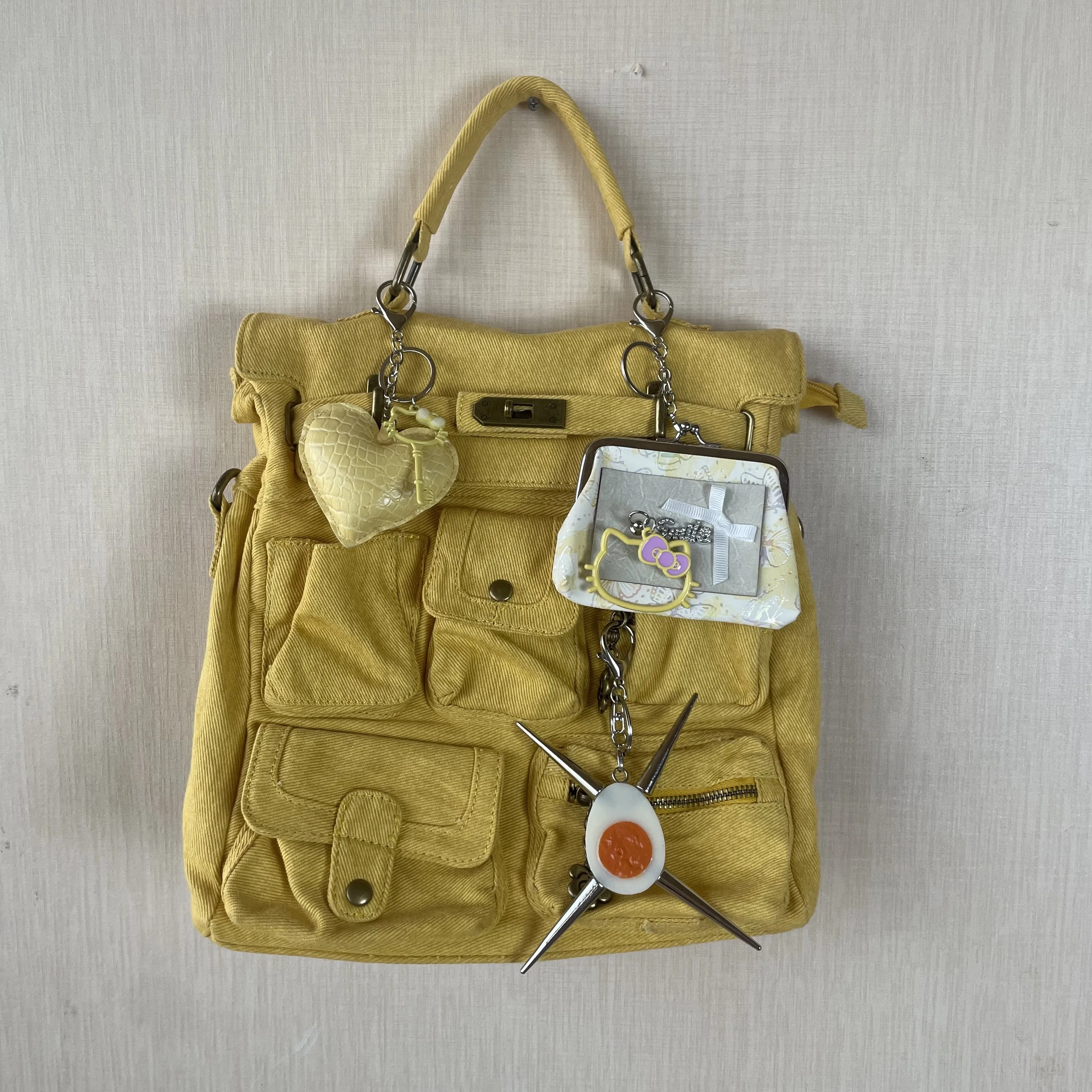 حقيبة ظهر أصلية مصممة من قماش الدنيم Spice Girl حقيبة ظهر كلاسيكية لطيفة تجعل حقيبة ظهر مدرسية قديمة حقائب كمبيوتر للنساء