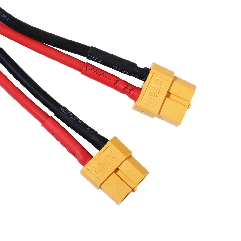 Two Female Dual Extension XT60 Female Y Splitter Wire Connector Wire Parallel Battery Cable Battery Connector Cable Power Cable