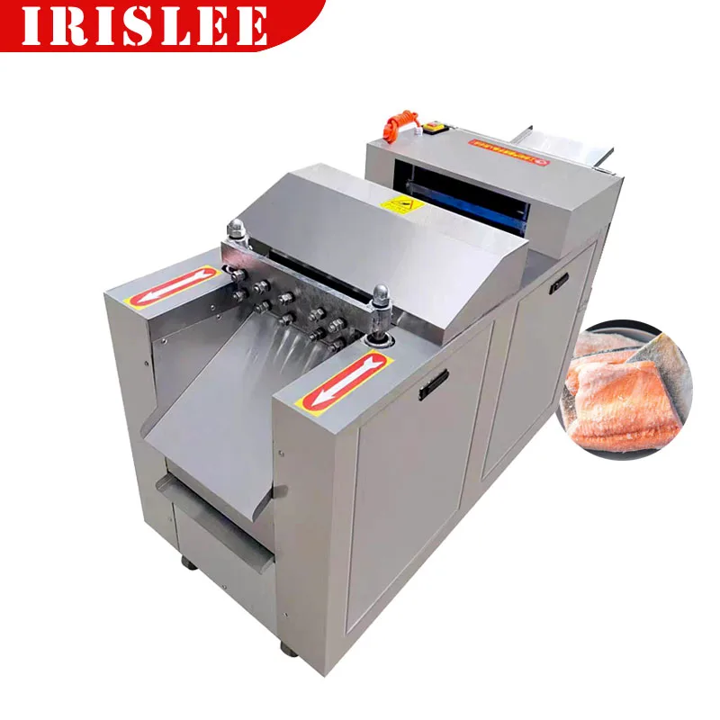 

Electric Meat Cube Cutter Fish Dicing Commercial Meat And Bone Cutting Machine Automatic Beef Cube Chicken Meat Cutting Machine