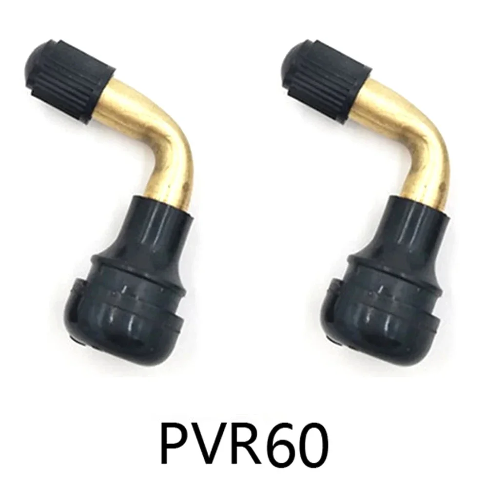 2Pcs Rubber Angle Valve For Tubeless Tires Nipple For Tubeless Disc Wheel Nipple PVR50/PVR60/PVR70 45° Angle Valve Stem